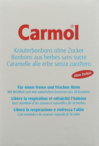 CARMOL Kruterbonbons ohne Zucker 12 Btl 75 g