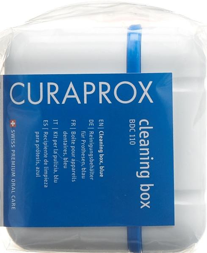 CURAPROX BDC 110 Prothesen Reinigungsbehlter blau