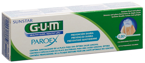 GUM SUNSTAR PAROEX Zahnpasta 0.06 % chlorhex 75 ml