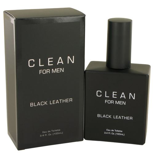 Clean Black Leather by Clean Gift Set -- 3.4 oz Eau de Toilette Spray + 2.6 oz Deodorant Stick
