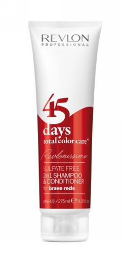 Revlonissimo 45 days 2in1 Shampoo & Conditioner Brave Reds 275 ml