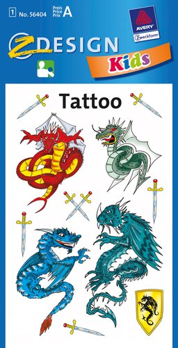 Z-DESIGN Sticker Tattoo 56404 Drachen