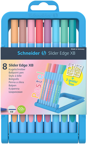 SCHNEIDER Kugelschreiber Slider Edge XB 152289 Pastell 8 Stck