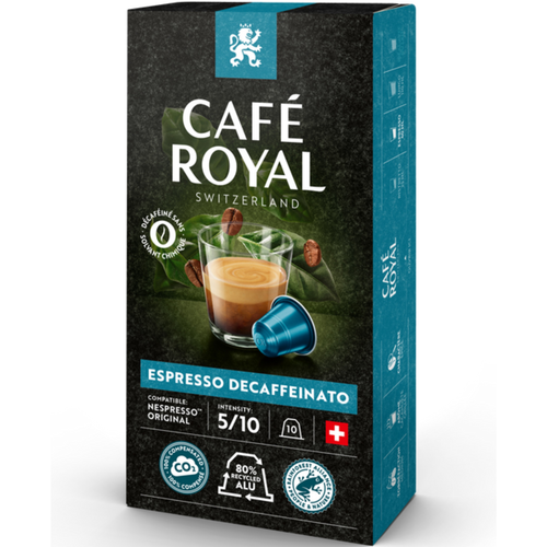 CAFE ROYAL Kaffeekapseln Alu 2001772 Decaffeinato Espresso 10 Stck