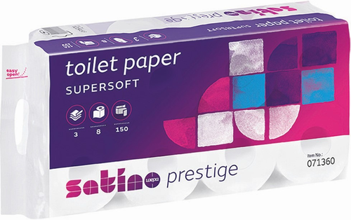 WEPA Toilettenpapier Prestige 2010.10371 150 Coupons, 8 Rollen