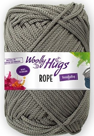 Woolly Hugs Rope, dunkelgrau 200 g, 140 m, 100 % PES