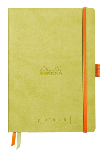 RHODIA Goalbook Notizbuch A5 117575C Softcover anisgrn 240 S.