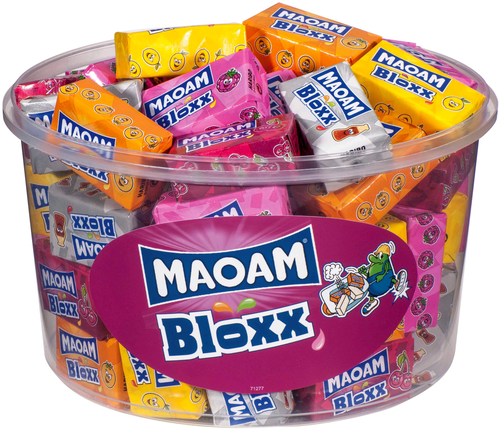 MAOAM Bloxx Frucht Dose 109400000966 50 x 22 g, 1.1 Kg