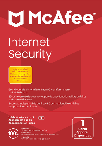 MCAFEE Internet Security MIS21MNR1RAAT 1 Device (Code in a box)