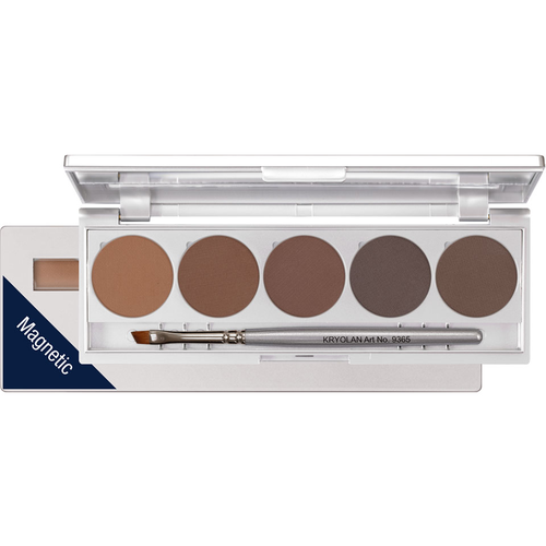 Kryolan Eyebrow Powder Palette 5 Farben Brows 2 7.5 gr