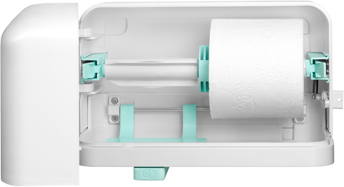 SATINO Toilettenpapier Spender Klein 331080 Doppelrolle weiss