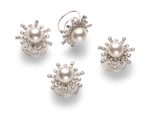 Trisa Celebride Curlies mit Perlen und Strass 2 cm