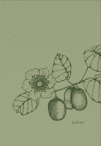 NATUR VERLAG Notizbuch Crushpaper A5 11007N Kiwi Mono, dotted