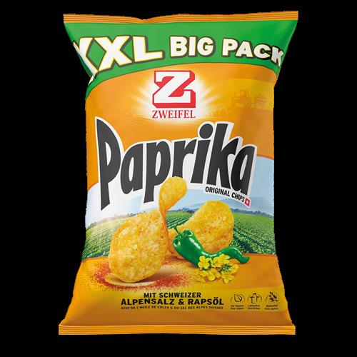 Zweifel Chips Original Paprika Big Pack 8 Packungen  380 gr