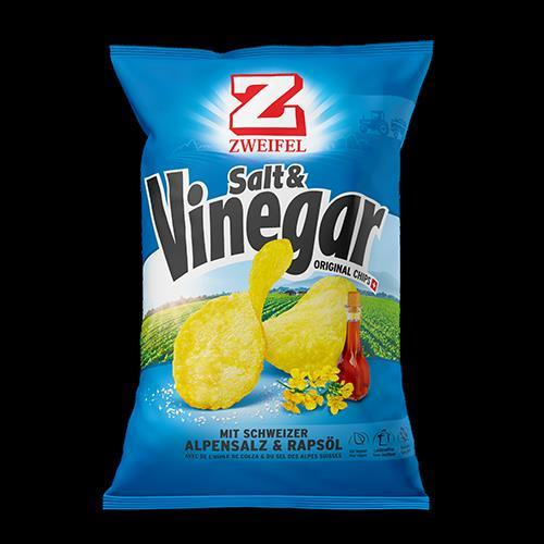 Zweifel Chips Original Salt & Vinegar Big Pack 8 Packungen  380 gr