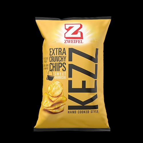 Zweifel Chips Kezz Extra Crunchy Chips Sweet BBQ 10 Packungen  110 gr