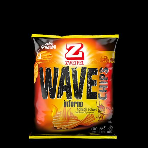 Zweifel Chips Wave Inferno 8 Packungen  120 gr