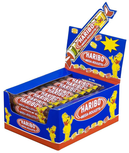 Haribo Mega-Roulette Fruchtgummi Sss 40 x 45 gr