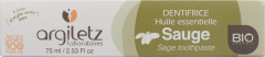 ARGILETZ Zahnpasta Salbei Bio 75 ml