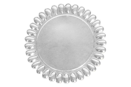 Plexi Blancok.mit 33 Nägeln, rund