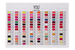 Nagellack-Farbkarte