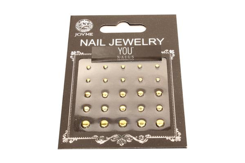 YOU Nail-Art Nieten gold rund