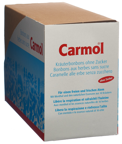 CARMOL Kruterbonbons ohne Zucker 12 Btl 75 g