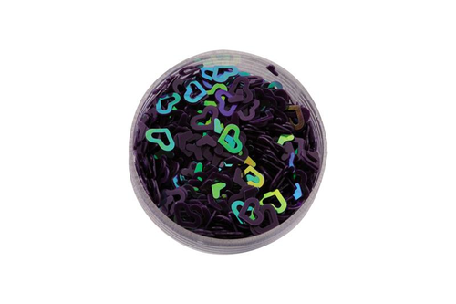 Nail Art 7058 - Herz/Loch aubergine