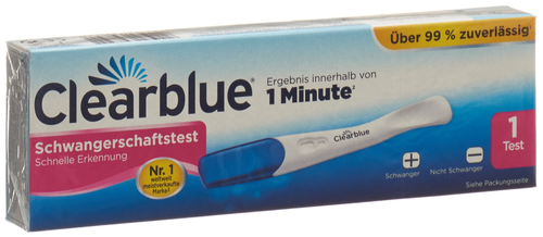 CLEARBLUE Schwangerschaftstest Schnell Erken