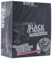 CURAPROX Black is White Kaugummi Disp m 12 Blist
