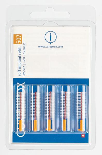 CURAPROX CPS 507 Soft Implant Brste orange 5 Stk
