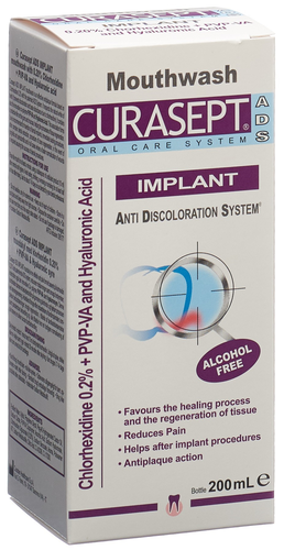 CURASEPT ADS Implant Mouthwash 0.2 % Fl 200 ml