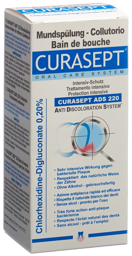 CURASEPT ADS 220 Mouthwash 0.2 % Fl 200 ml