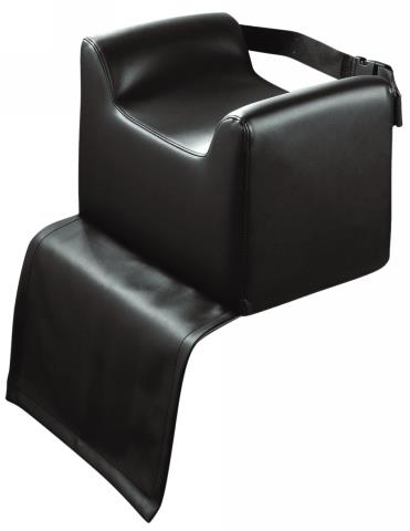 Kindersitzkissen  Schwarz mit Gurt