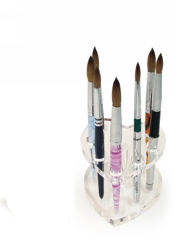 Pinselhalter Herzform, für 7 Pinsel