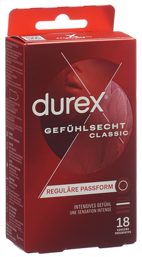 DUREX Gefhlsecht Classic Prservativ 18 Stk