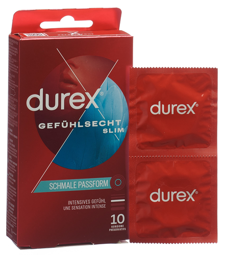 DUREX Gefhlsecht Slim fit Prservativ 10 Stk