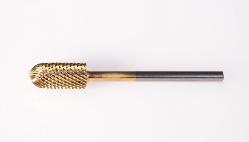 Promed Titan-Bit Zylinder, gerundet Goldkopf