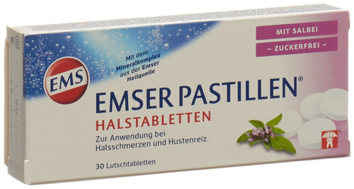 EMSER Pastillen zuckerfrei mit Salbei 30 Stk