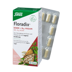 FLORADIX VEGAN Eisen+Vitamin B12 Kaps 40 Stk