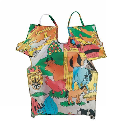 Umhang Kinder Bauernhof mit Band  90 x 125 cm