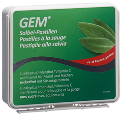 GEM Salbei Pastillen zuckerfrei Ds 36 Stk