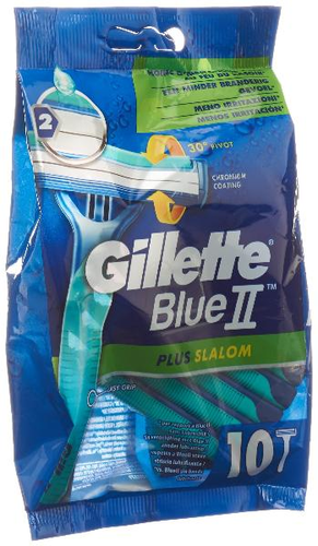 GILLETTE Blue II Plus Slalom Einwegrasierer 10 Stk