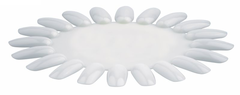 Nail Art-Palette rund  Weiss