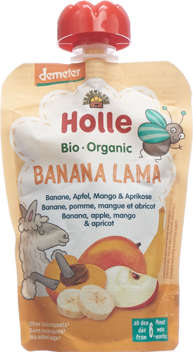 HOLLE Banan Lama Pouchy Bana Apf Mango Apri 100 g