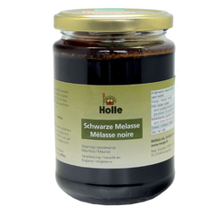 HOLLE Schwarze Melasse flüssig Glas 450 g