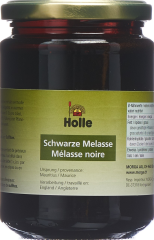 HOLLE Schwarze Melasse flüssig Glas 450 g