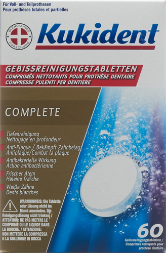 KUKIDENT Reinigung-Tabs frische Minze 60 Stk