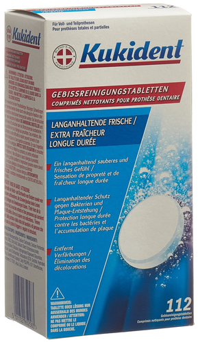 KUKIDENT Reinigung-Tabs langan Frische 112 Stk