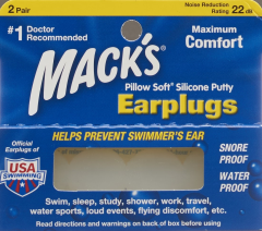 MACKS Earplugs transparent 2 Paar